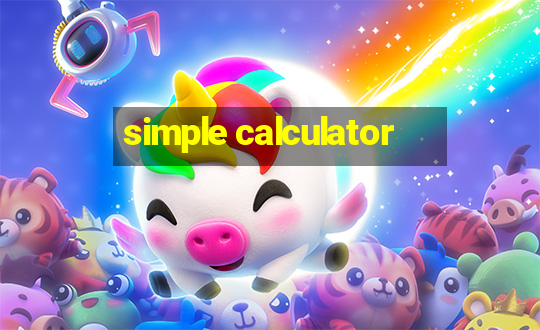 simple calculator