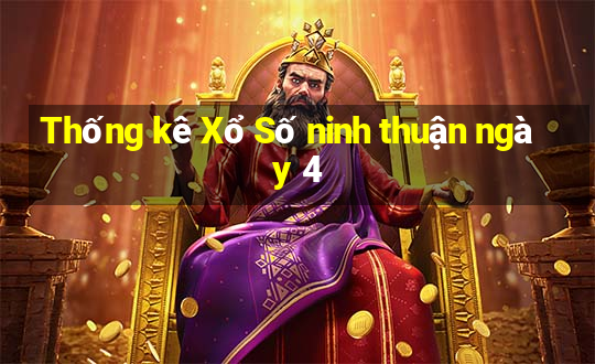 Thống kê Xổ Số ninh thuận ngày 4