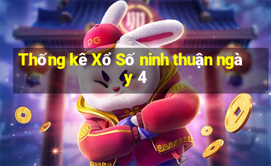 Thống kê Xổ Số ninh thuận ngày 4