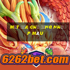 Một địa chỉ đăng nhập màu