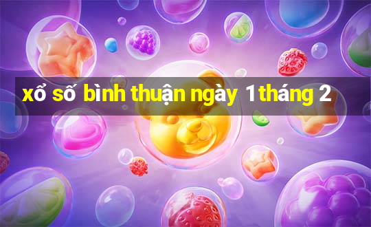 xổ số bình thuận ngày 1 tháng 2