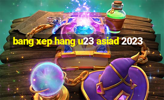 bang xep hang u23 asiad 2023