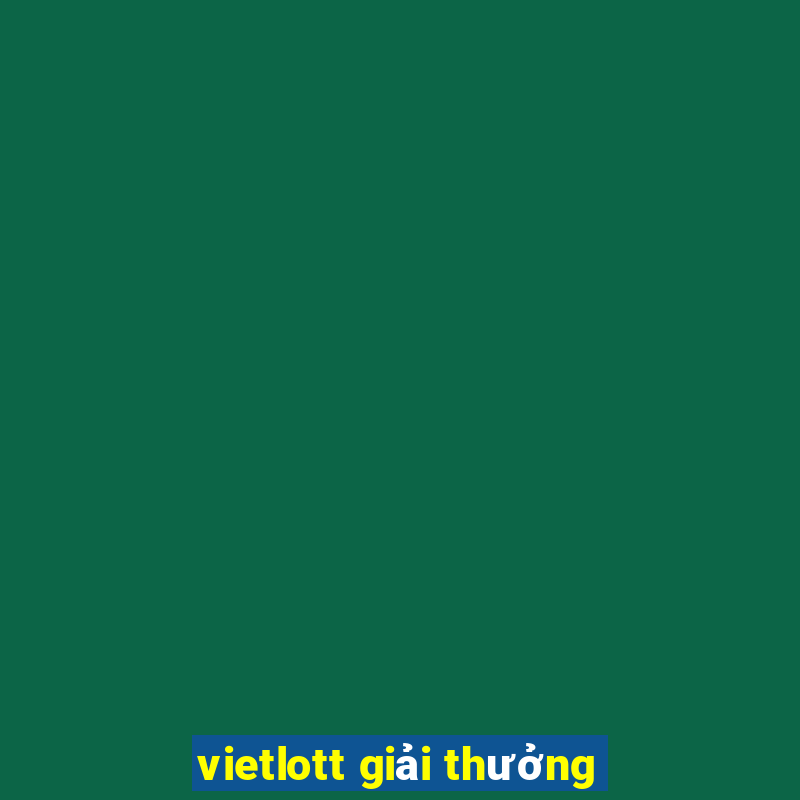 vietlott giải thưởng