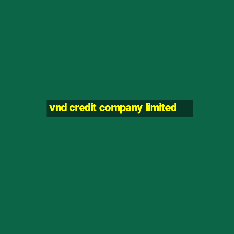 vnd credit company limited