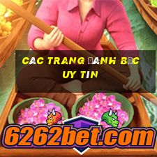 các trang đánh bạc uy tín