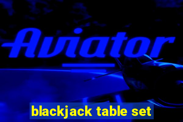 blackjack table set