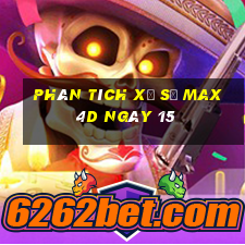 Phân tích Xổ Số max 4d ngày 15