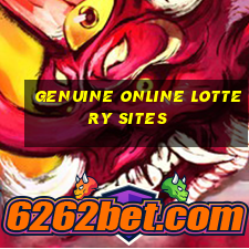 genuine online lottery sites