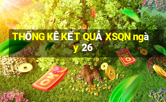 THỐNG KÊ KẾT QUẢ XSQN ngày 26