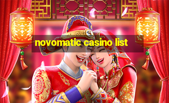 novomatic casino list