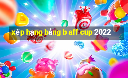 xếp hạng bảng b aff cup 2022