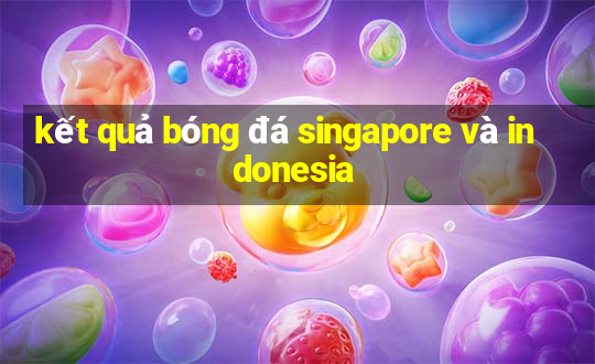 kết quả bóng đá singapore và indonesia