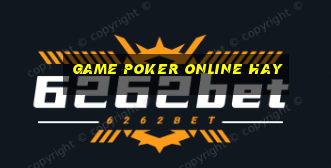 game poker online hay