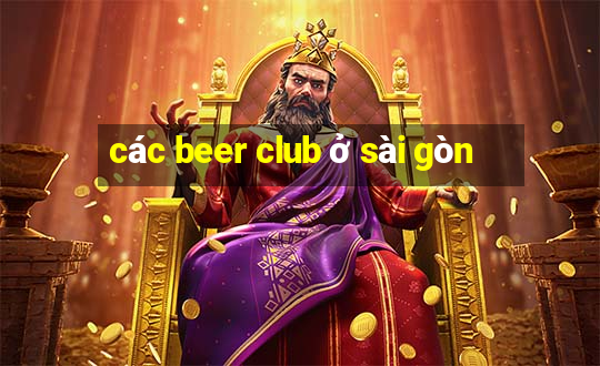 các beer club ở sài gòn