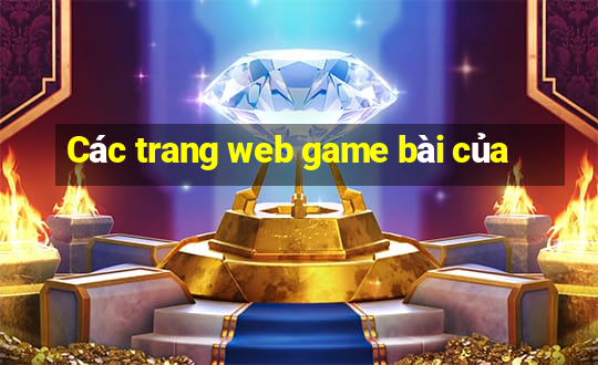 Các trang web game bài của