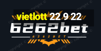 vietlott 22 9 22