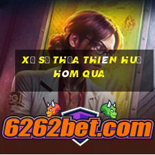 xổ số thừa thiên huế hôm qua