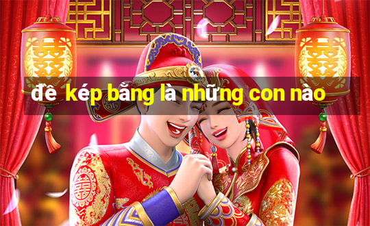 đề kép bằng là những con nào