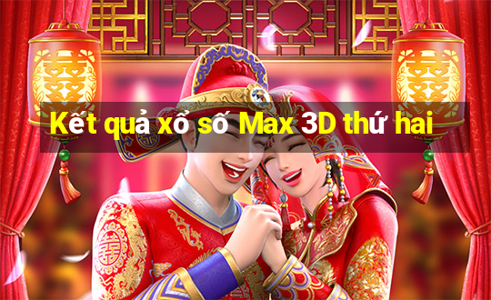 Kết quả xổ số Max 3D thứ hai