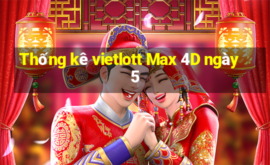 Thống kê vietlott Max 4D ngày 5