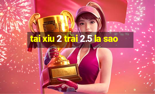 tai xiu 2 trai 2.5 la sao