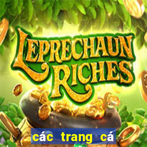 các trang cá độ uy tín