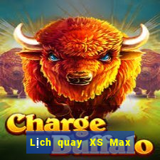 Lịch quay XS Max 4D thứ hai