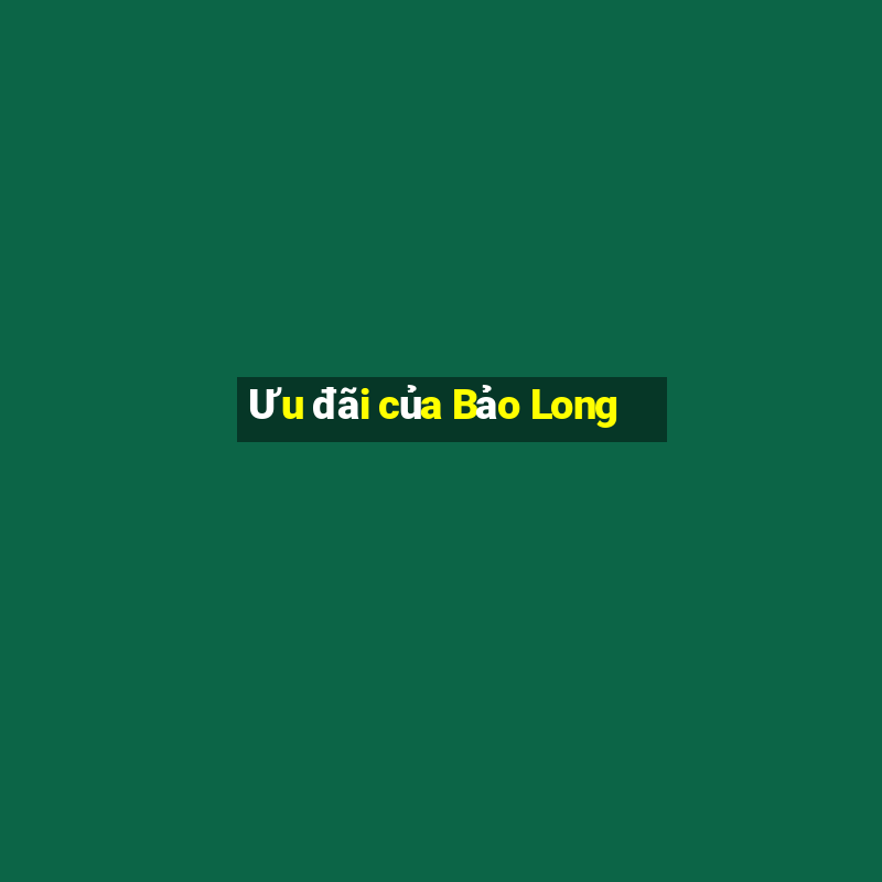 Ưu đãi của Bảo Long