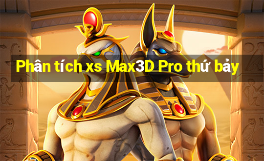 Phân tích xs Max3D Pro thứ bảy