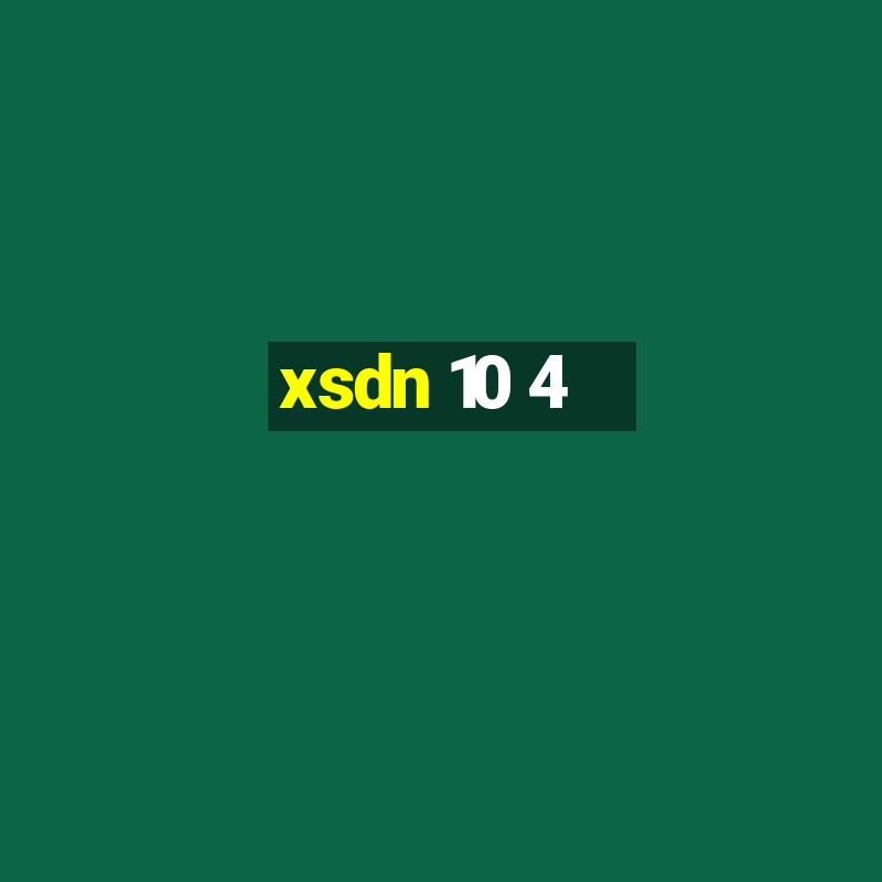 xsdn 10 4