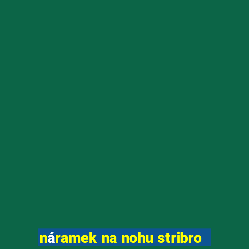 náramek na nohu stribro