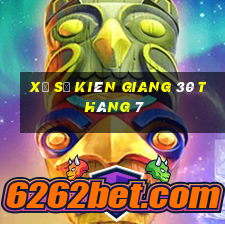 xổ số kiên giang 30 tháng 7