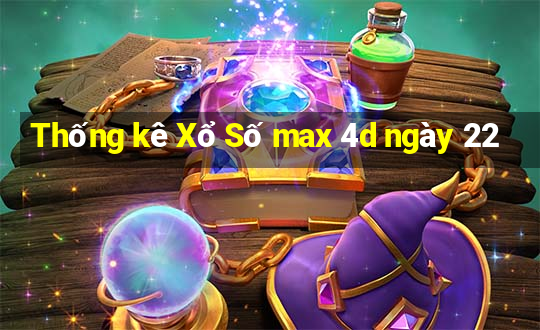 Thống kê Xổ Số max 4d ngày 22