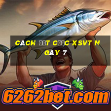 Cách đặt cược XSVT ngày 7