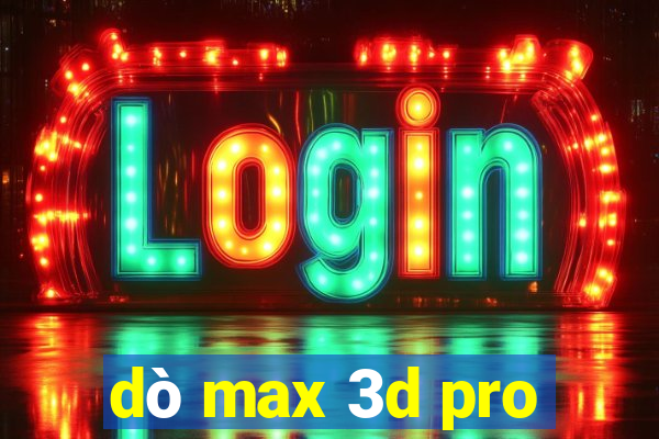 dò max 3d pro