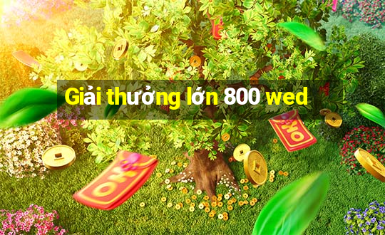 Giải thưởng lớn 800 wed