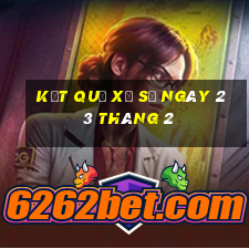 kết quả xổ số ngày 23 tháng 2