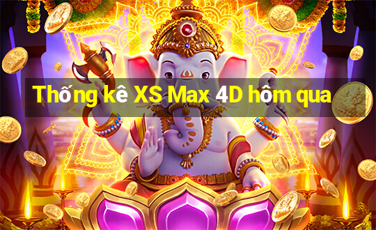 Thống kê XS Max 4D hôm qua