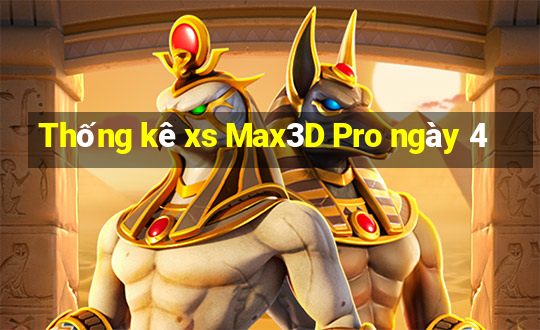 Thống kê xs Max3D Pro ngày 4