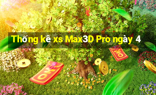 Thống kê xs Max3D Pro ngày 4