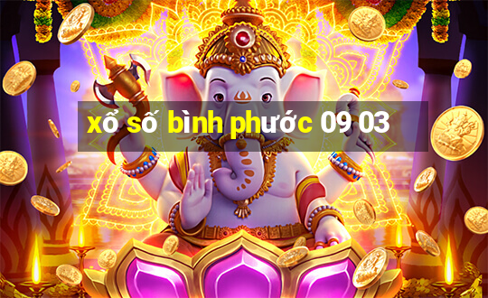 xổ số bình phước 09 03