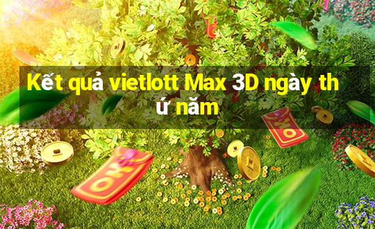 Kết quả vietlott Max 3D ngày thứ năm