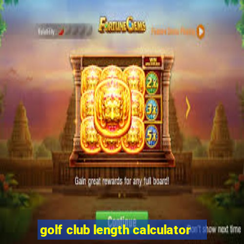 golf club length calculator