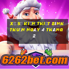 xổ số kiến thiết bình thuận ngày 4 tháng 2