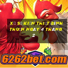 xổ số kiến thiết bình thuận ngày 4 tháng 2