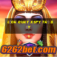 Lịch quay XSPY thứ bảy