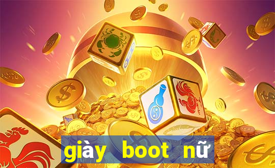 giày boot nữ đế bệt cổ cao