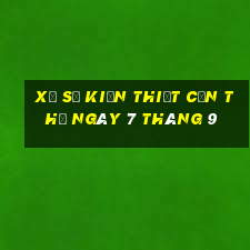 xổ số kiến thiết cần thơ ngày 7 tháng 9