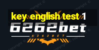 key english test 1