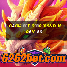 Cách đặt cược XSND ngày 26